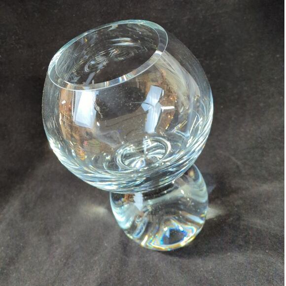 Vintage Crystal Double Orb Vase Studio Nova - Picture 2 of 6
